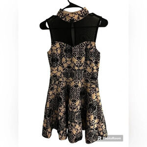 Windsor size small dress with black sheer top